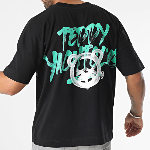 Tee Shirt Premium Large Head Script Light Green Premium Noir