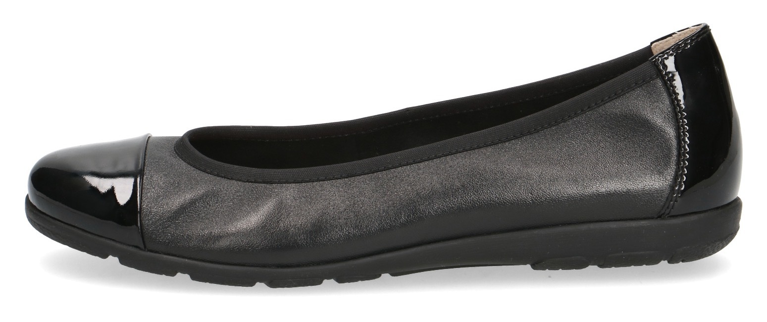 Caprice Ballerina  Loafer, Slipper, Festtags Schuh mit Lack-Details
