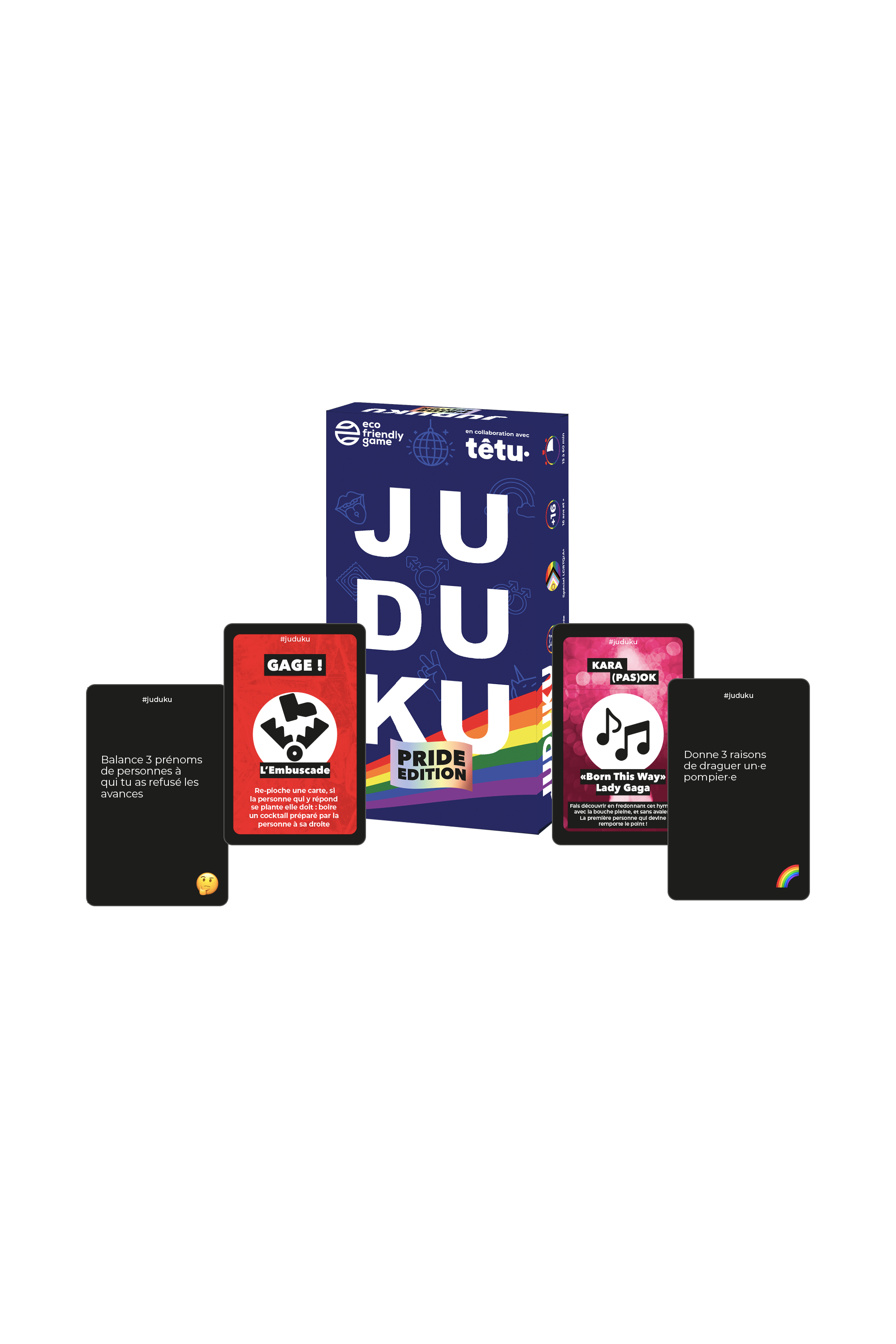 BLACKROCK GAMES Jeu de cartes JUDUKU PRIDE EDITION Multicolore