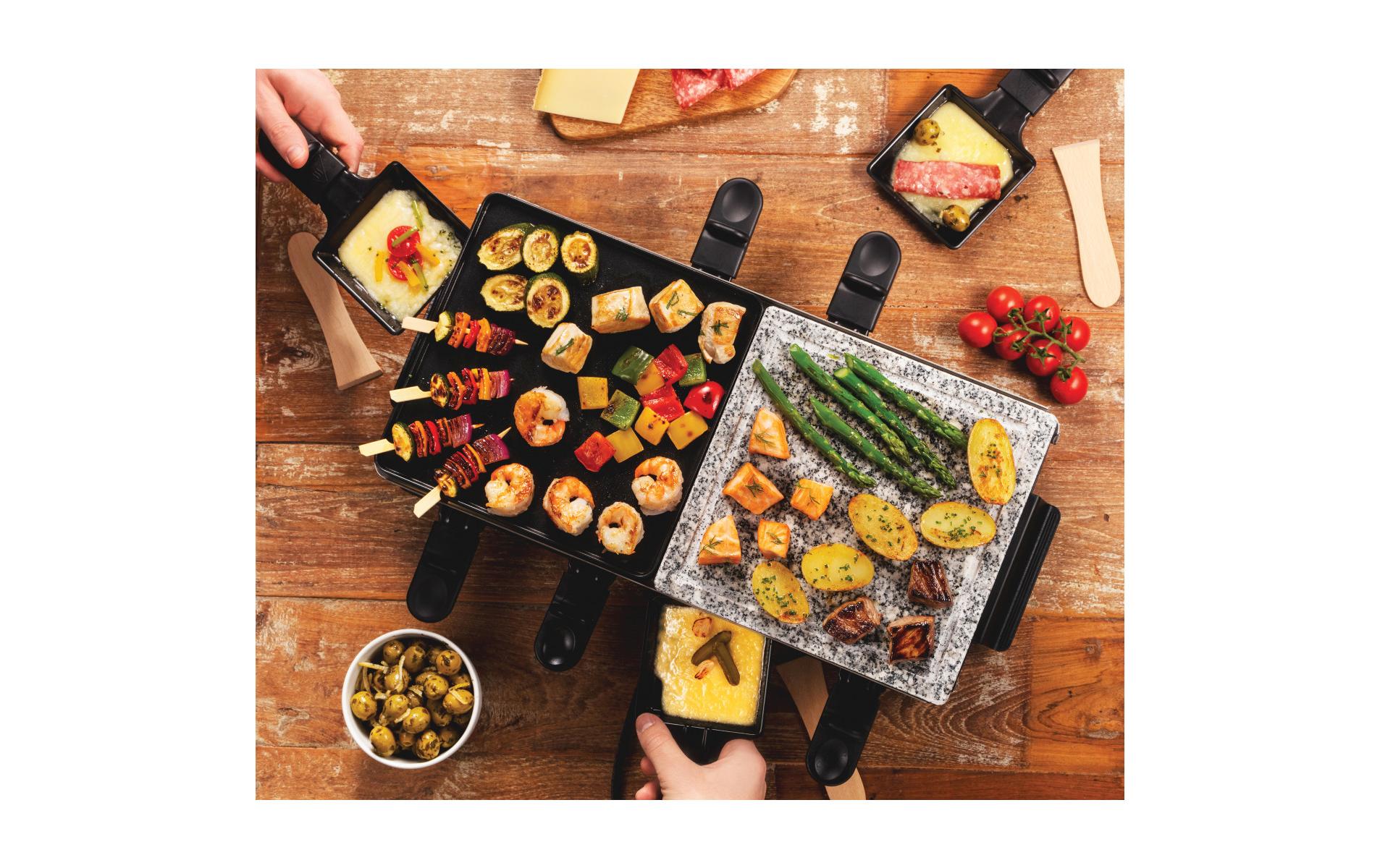Multi Raclette 3 in 1 8 PersonenRaclettegrill