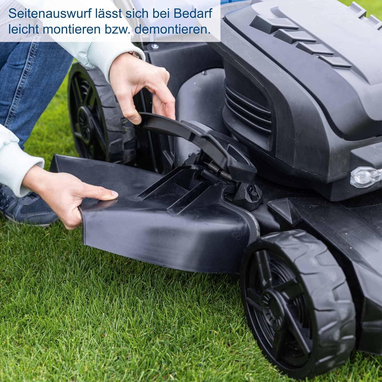 Scheppach Akku-Rasenmäher BC-MP470-X Brushless | Vario-Antrieb | Schnittbreite 47 cm | zentrale Schnitthöhenverstellung | 800 – 900 m² | 20-Volt-IXES-Serie | inkl. 4X 4Ah Akku und 2X 4,5A Ladegerät