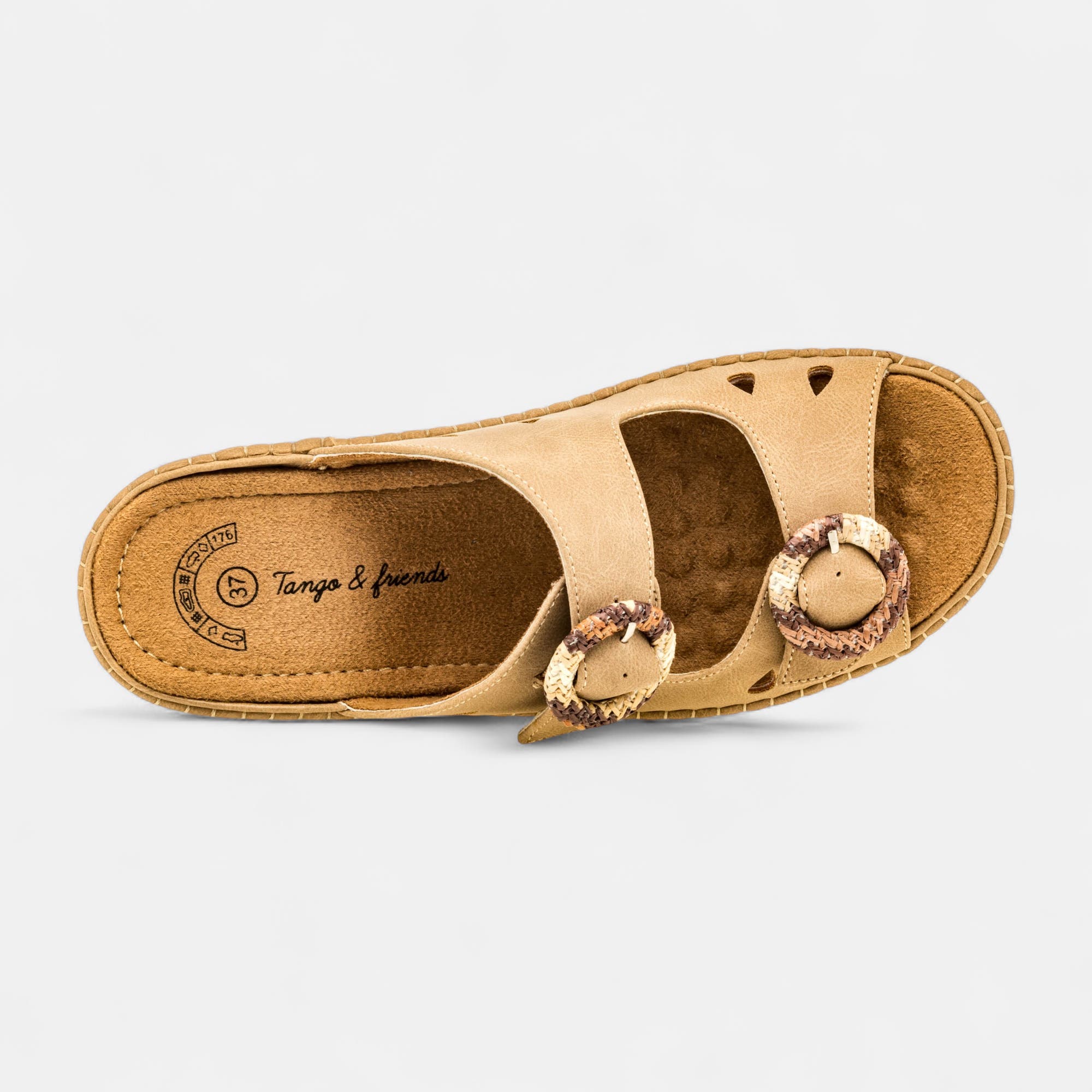 Nu-pieds confort Femme camel