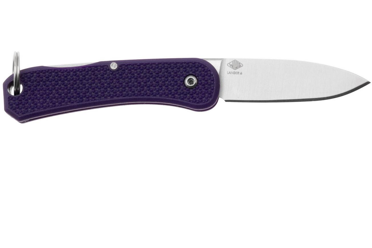 Knafs Lander 6 KNAFS-00427 Satin 4034SS, Purple FRN, sleutelhangerzakmes