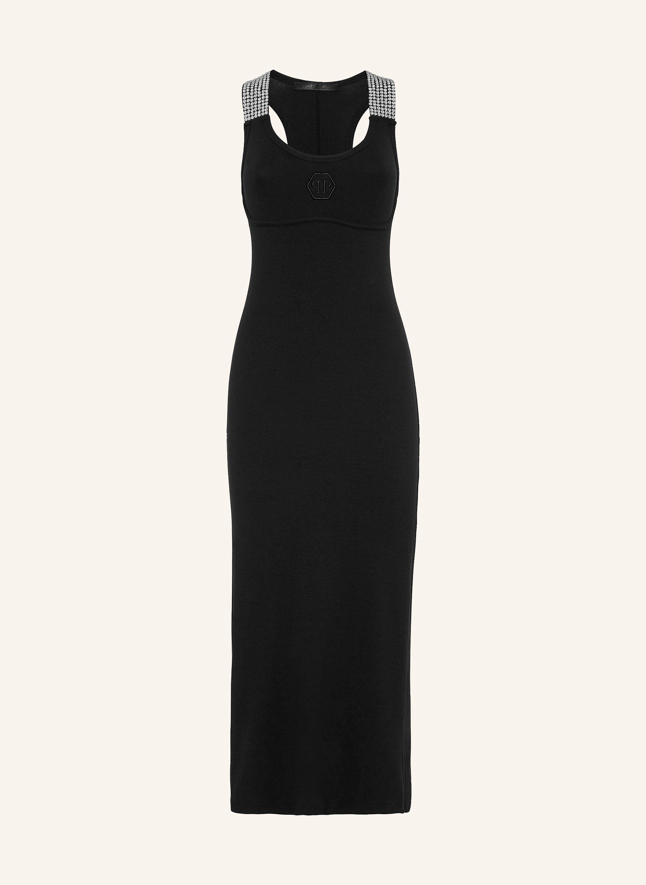 PHILIPP PLEIN Maxikleid mit Steinenbesatz
