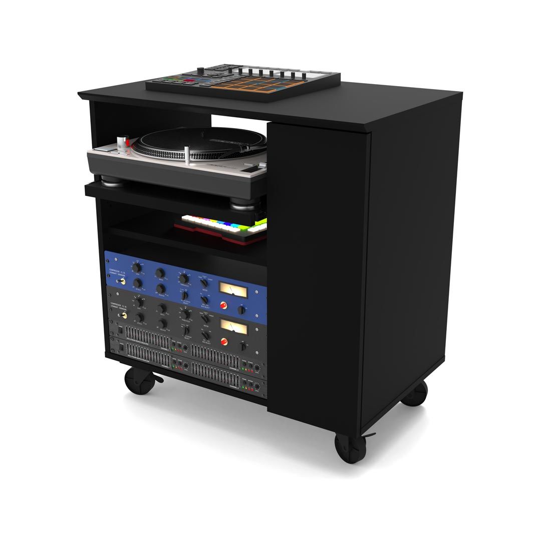 Glorious Modular Side Rack Black voor Sound Desk en Workbench