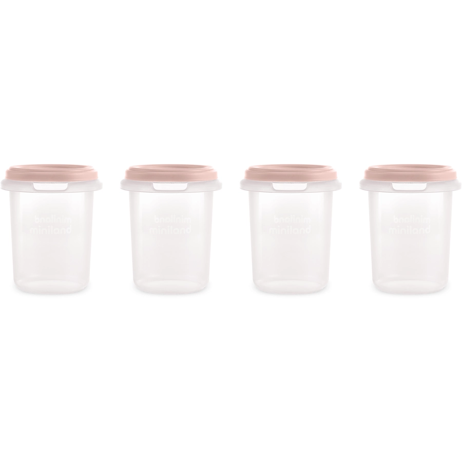 miniland Aufbewahrungsbehälter-Set 4, hermisized candy 250ml