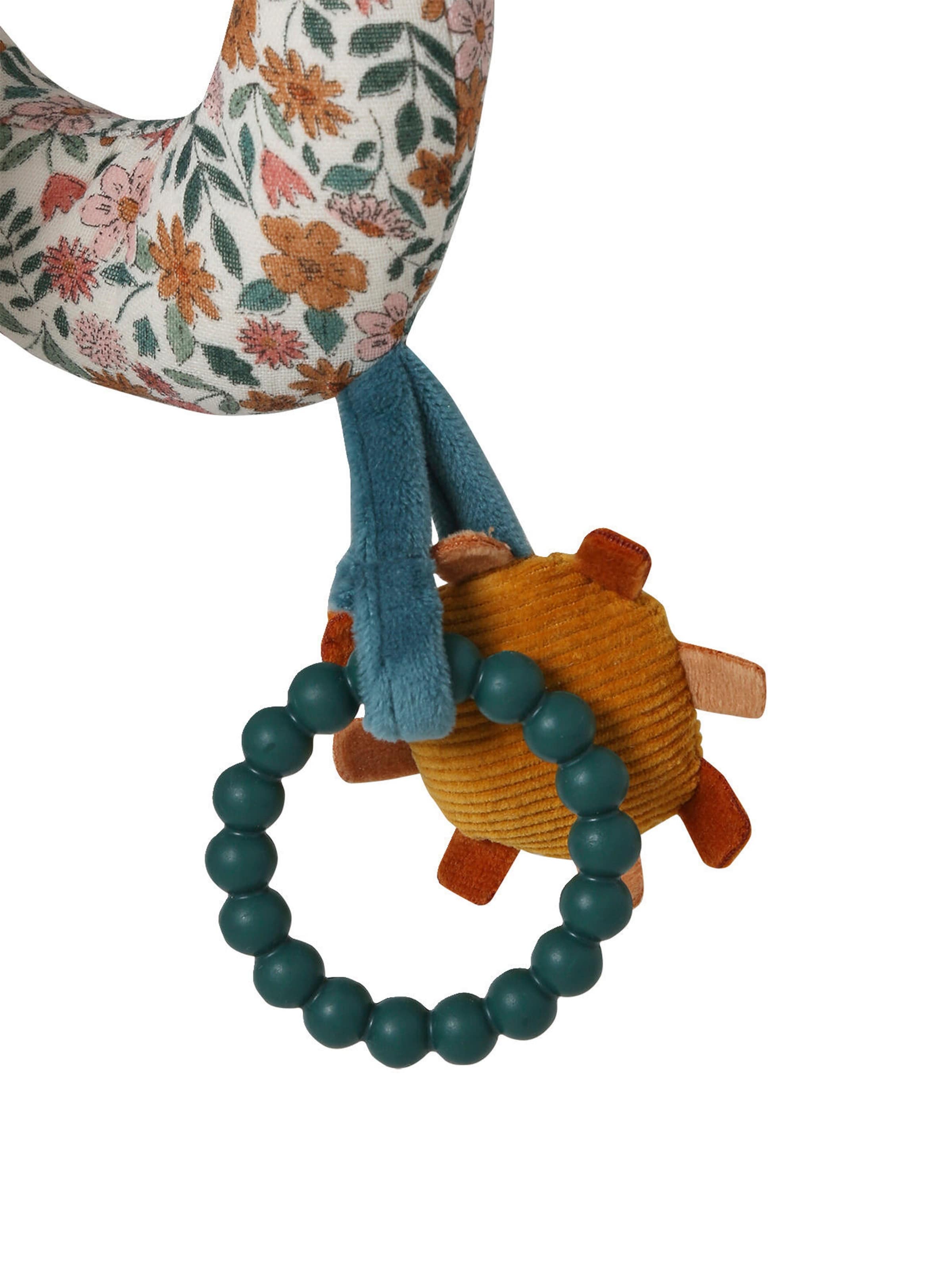 Vertbaudet Baby Activity-Spirale RETRO FLOWER gelb