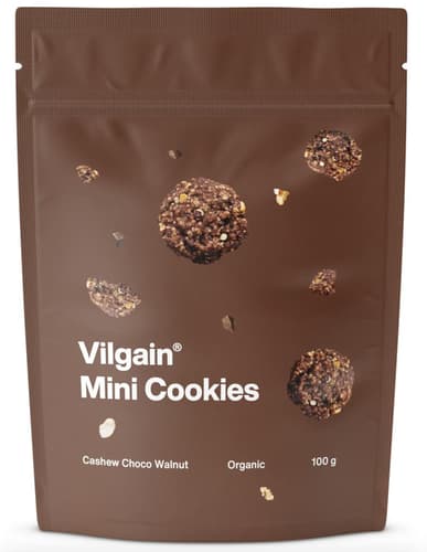 Vilgain BIO Mini Cookies Cashewnüsse, Schokolade und Walnüsse