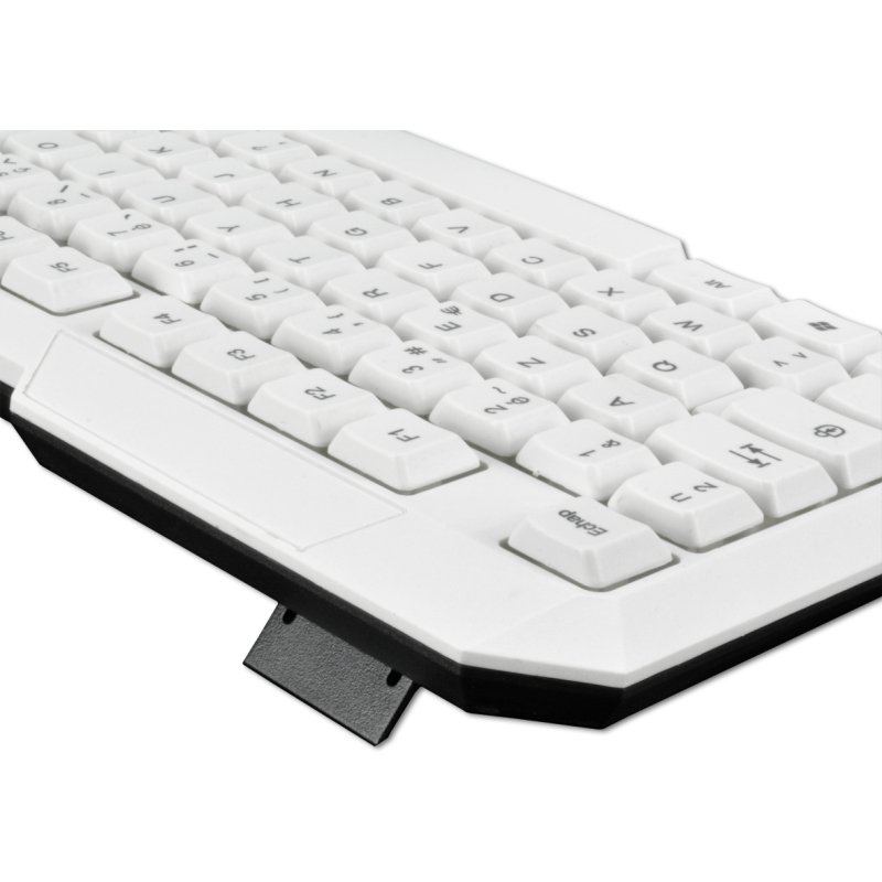 MCL ACK-2012/B clavier Souris incluse Universel USB AZERTY Français Blanc