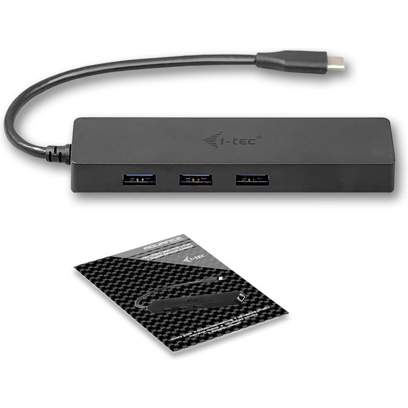 i-tec Advance USB-C Slim Passive HUB 3 Port + Gigabit Ethernet Adapter