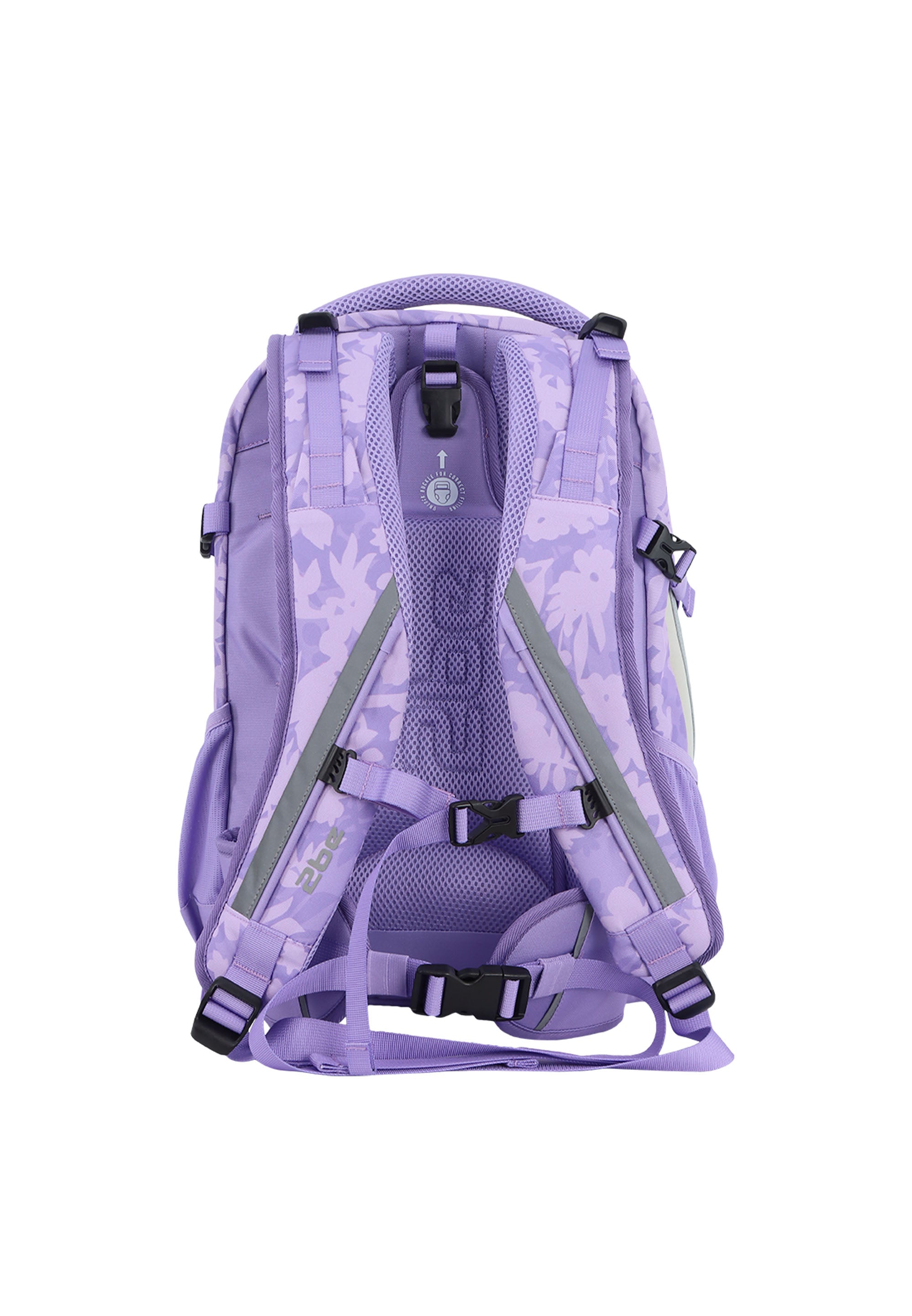 2be School Backpack Rugzak Lilac