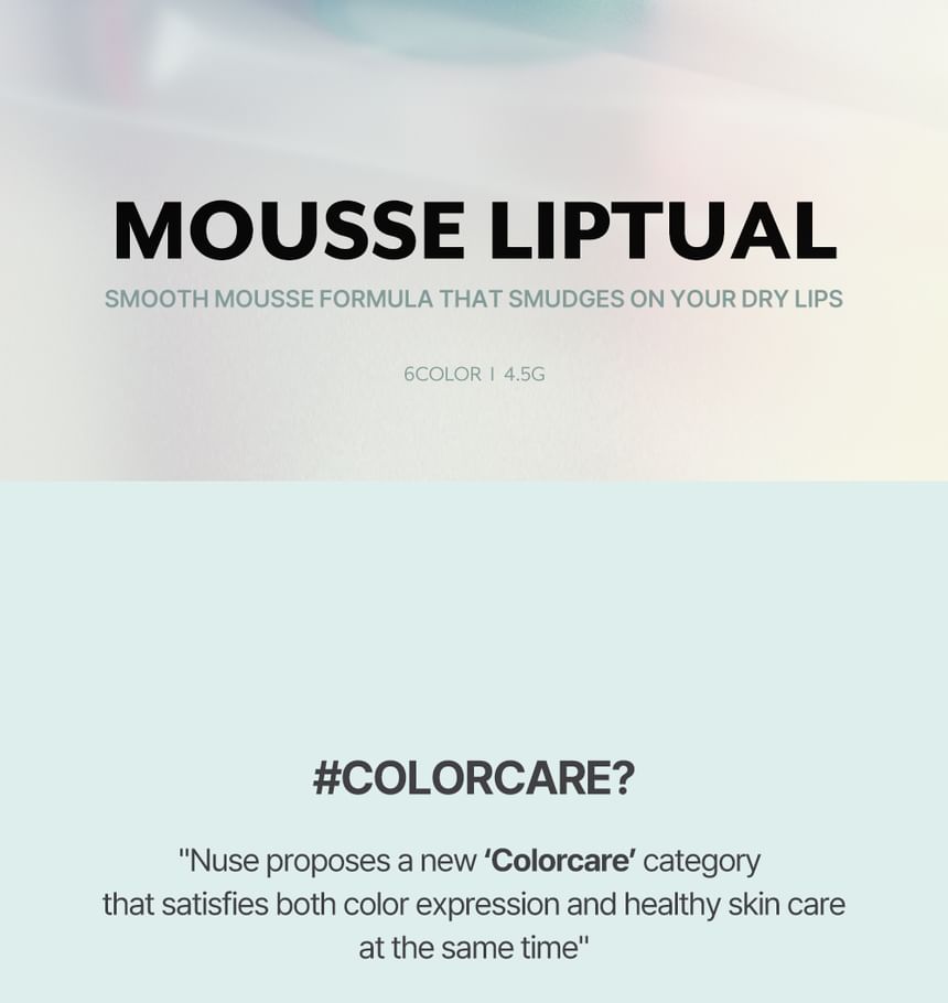 nuse - Mousse Liptual - 6 Kleuren