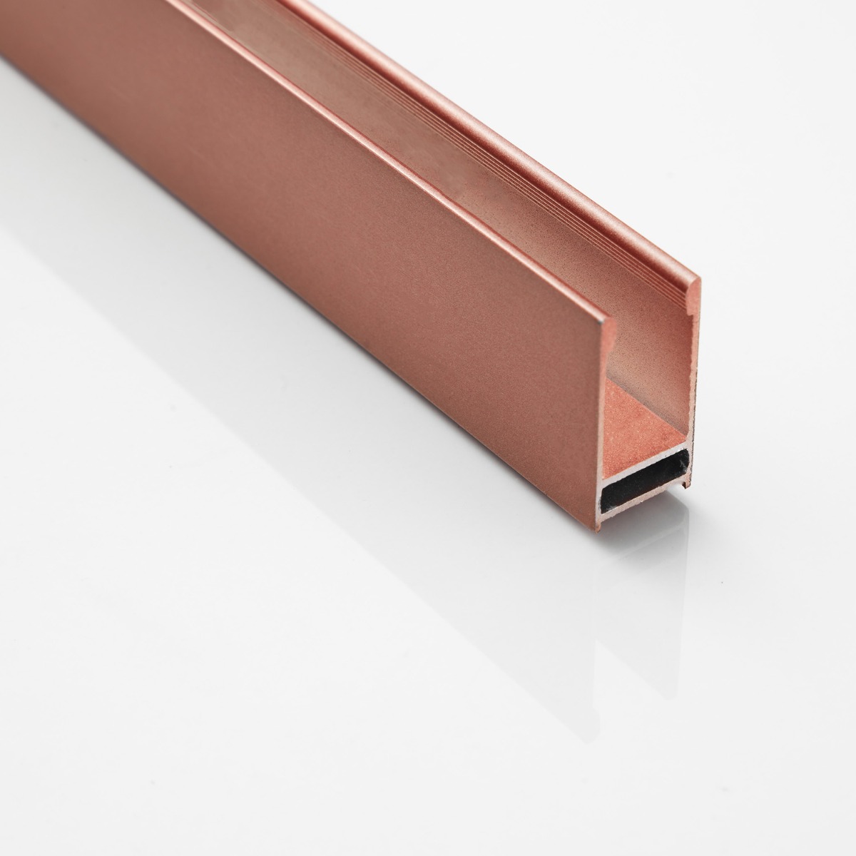 Saniclear Oblique inloopdouche 120cm met handdoekhouder en rookglas geborsteld koper