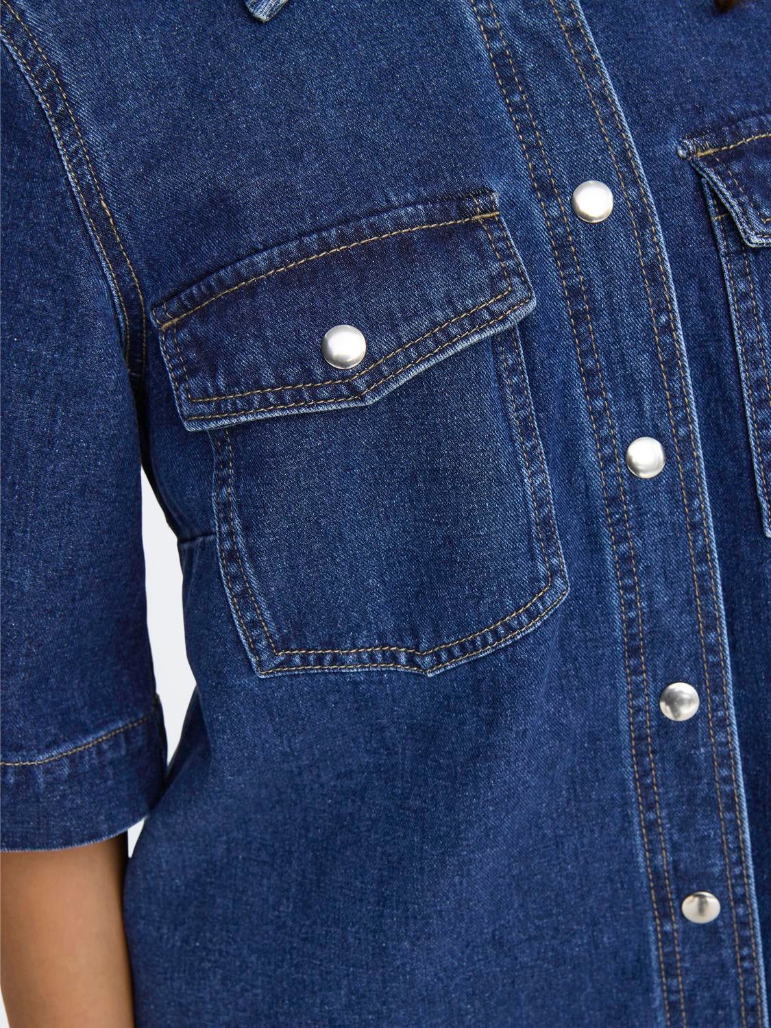 ONLBELLE Kurzes Kleid Dark Blue Denim