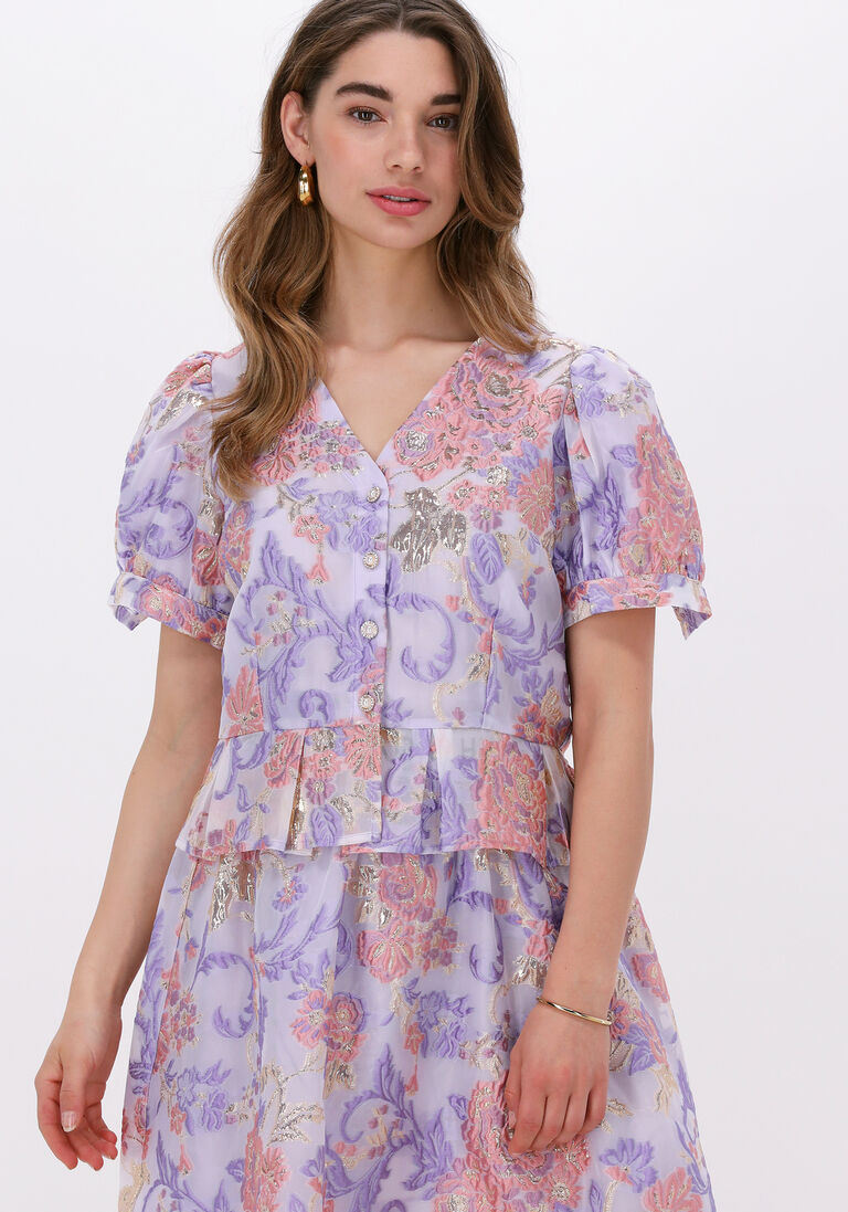 HUNKON paarse hunkon blouse coco top