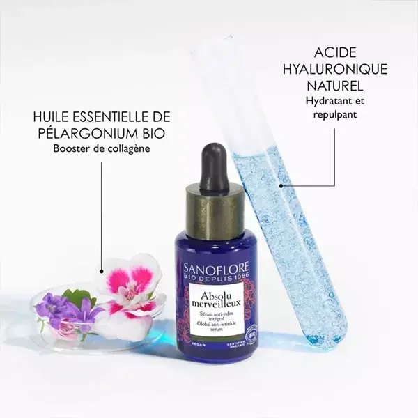 Sanoflore Absolu Merveilleux Sérum Antirrugas Completo Orgânico 30ml
