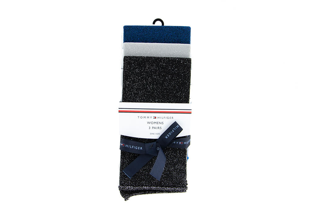 Tommy Hilfiger Woman Sock Glitter Gifting Black Combo