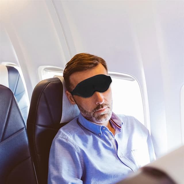 Sort sovemaske