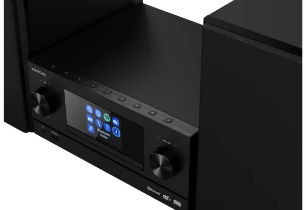 Kenwood M-9000S - Mikrosystem - 2 x 50 Watt - sort