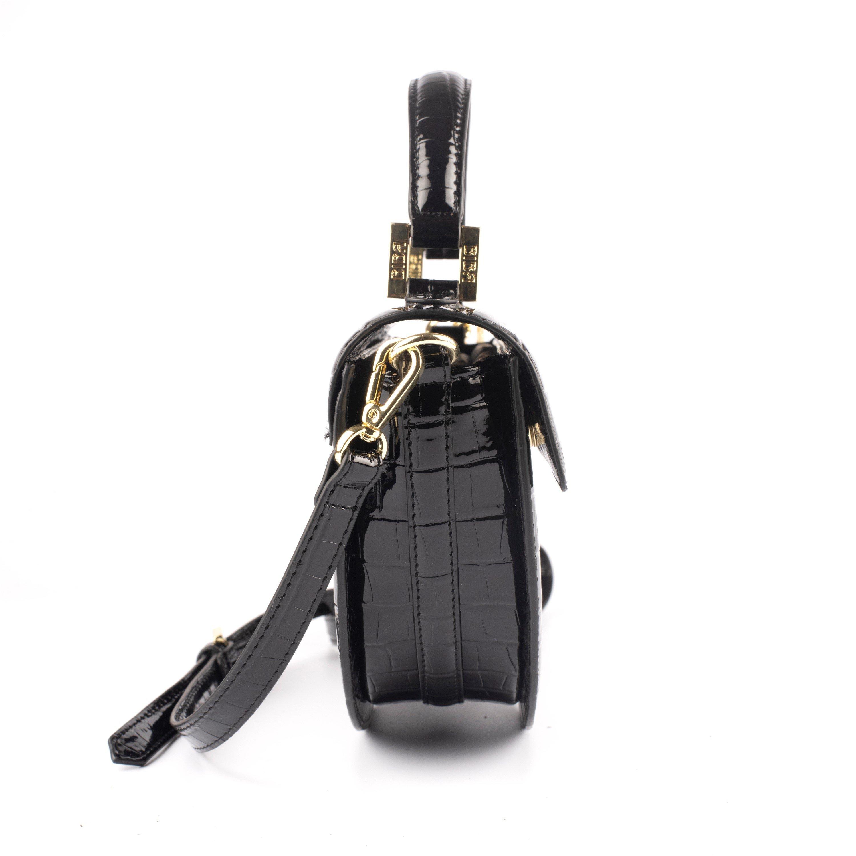Biba Patent Croc Crossbody Bag