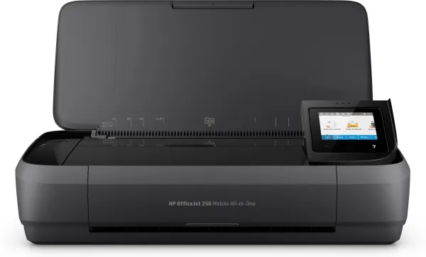 HP Officejet 250 Mobile All-in-One - Multifunktionsprinter - farve - blækprinter - Legal (216 x 356 mm) (original) - A4/Legal (medie) - op til 8 spm (kopiering) - op til 10 spm (udskriver) - 50 ark - USB 2.0, USB vært, Wi-Fi