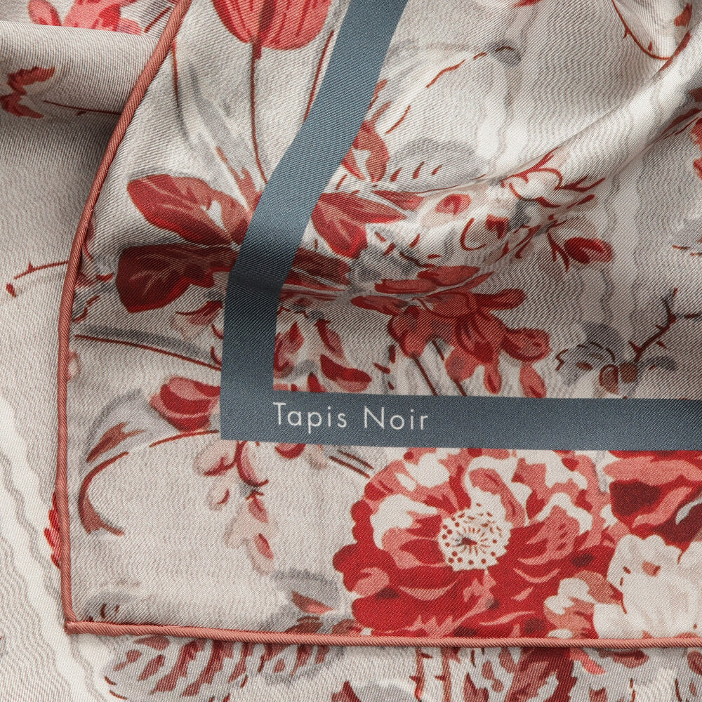 Tapis Noir  Small Classical Bloom tørklæde - creme