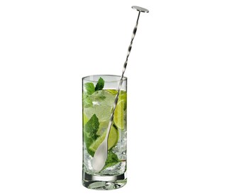cilio Cocktaillöffel mit Stößel Edelstahl