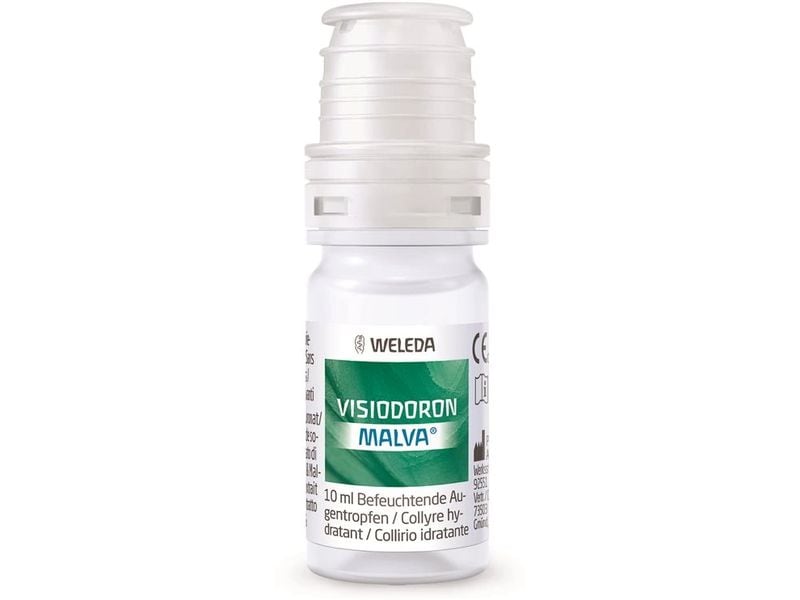 WELEDA Augentropfen Visiodoron Malva 10 ml Natürlich wirksame Augentropfen bei trockenen und gereizten Augen