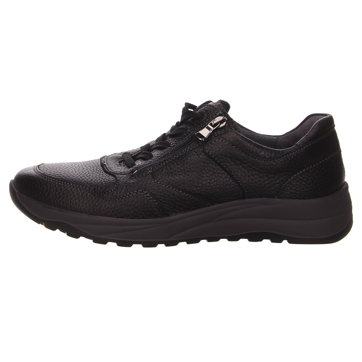 Waldläufer Schnürschuh schwarz schwarz