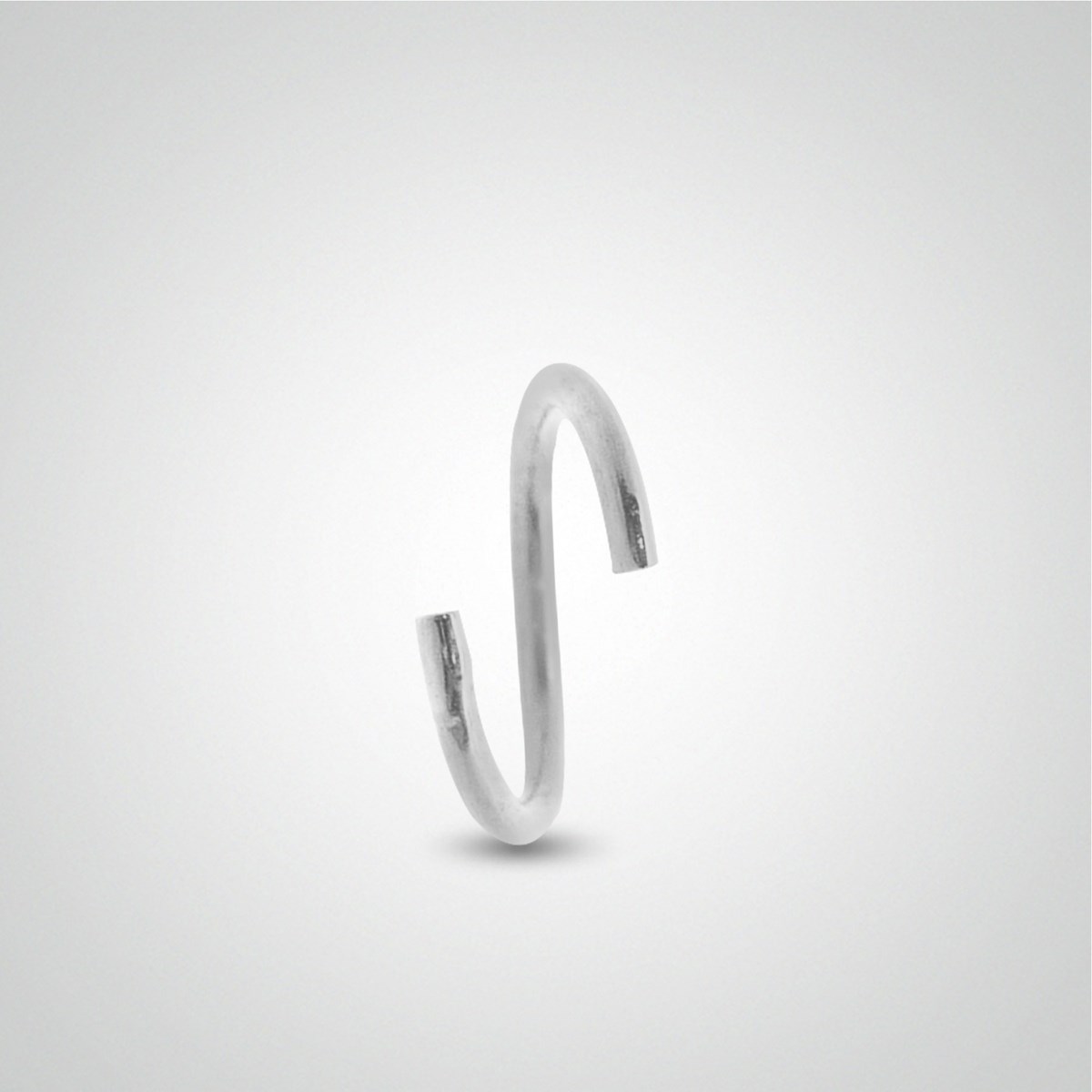 Piercing d'hélix anneau en or blanc à écarter