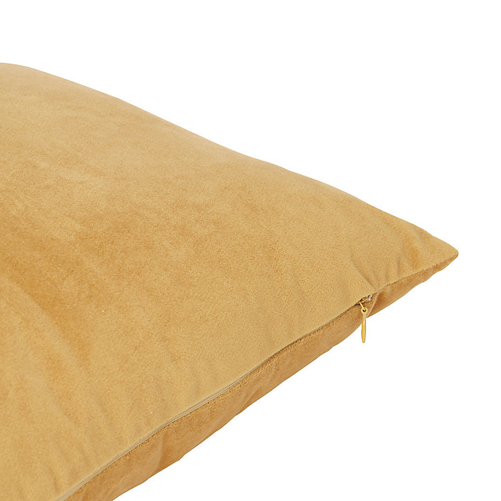 Coussin Velvet Valgreta 30x50 cm GoodHome jaune