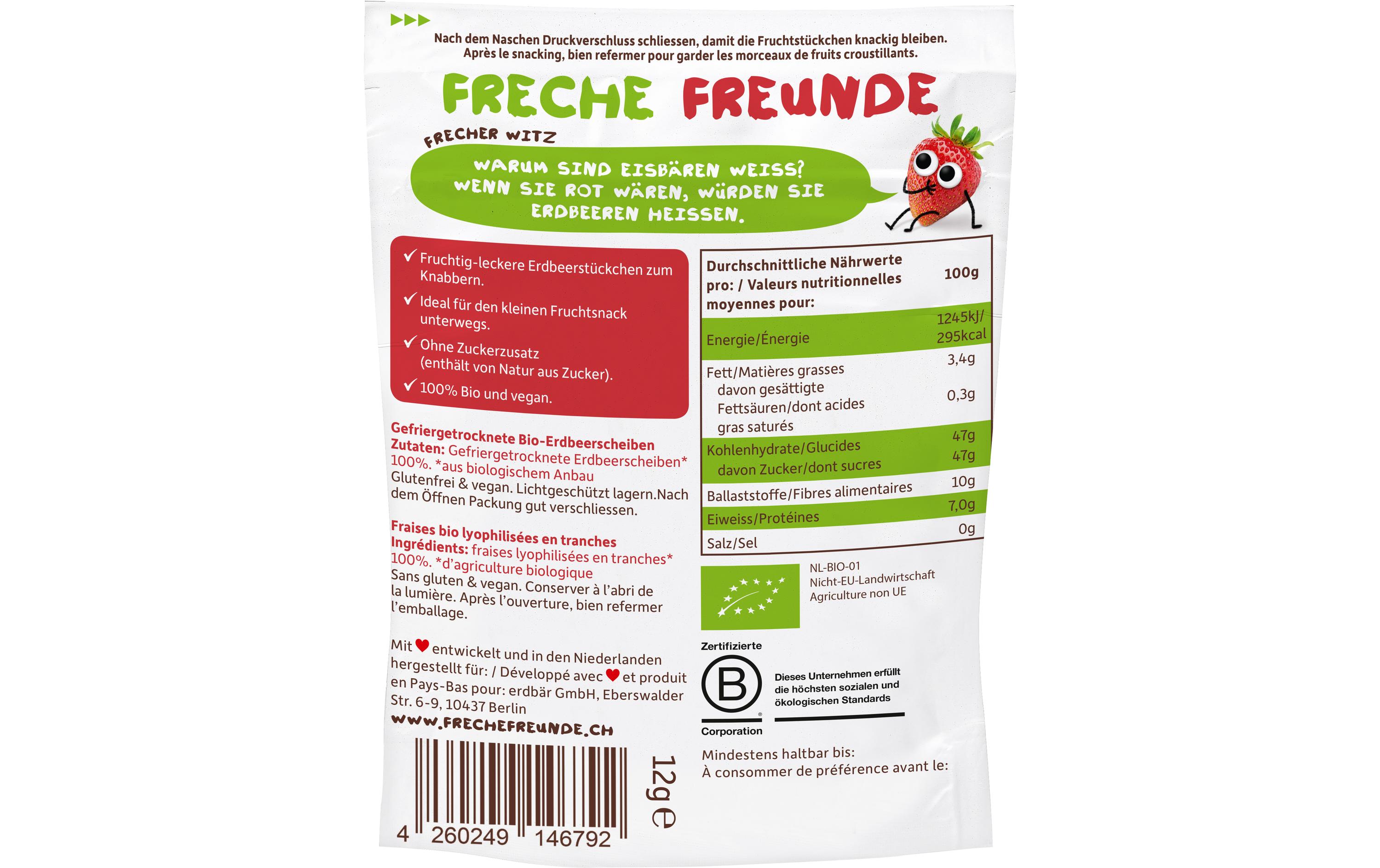 Knabberspass Fruchtchips Erdbeere 12 gKnabberspass Fruchtchips Erdbeere