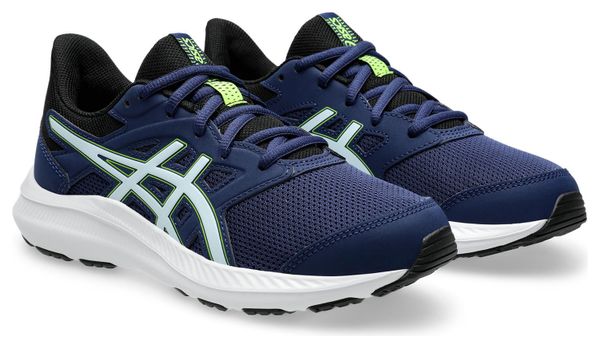 Chaussures Running Asics Jolt 4 GS Bleu/Vert Enfant