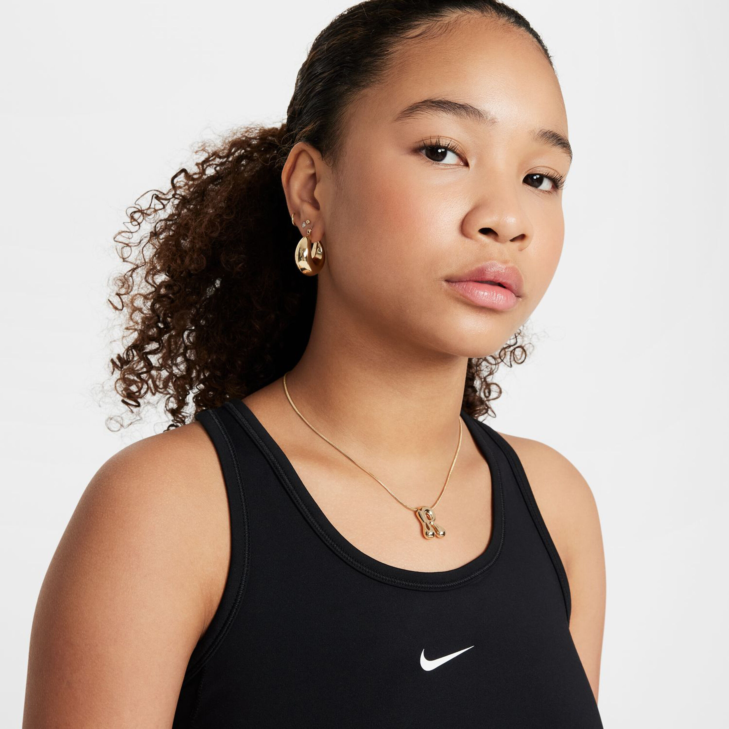 Nike Dri-Fit One Débardeur Tank Top Filles - Noir , Blanc