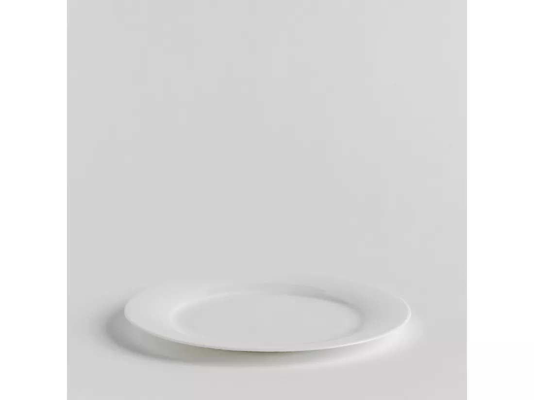 Assiette À Dessert Bianco 1.5 x 21.8 Blanc Moyen