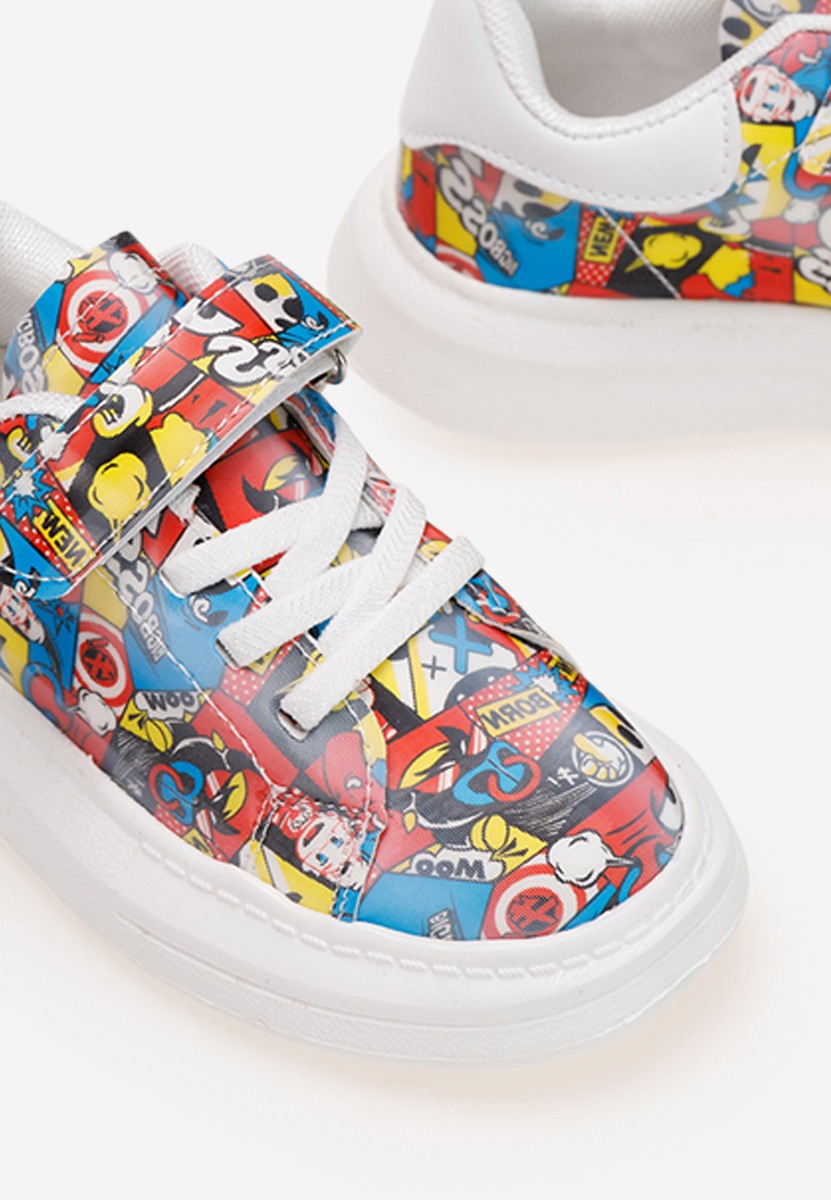 Baskets pour enfants multicolores Comics