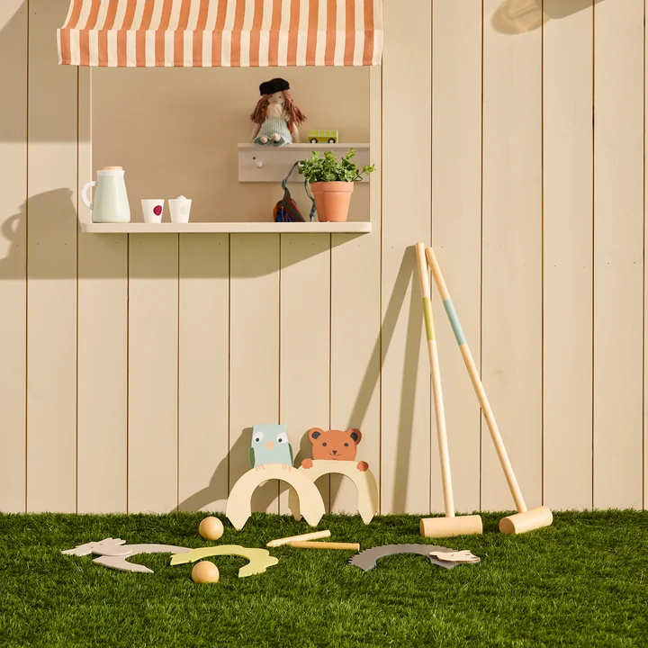 Kids Concept - Edvin Krocketspiel, multicolor