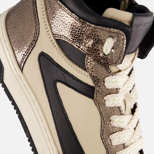 HIP hoge sneakers brons combi