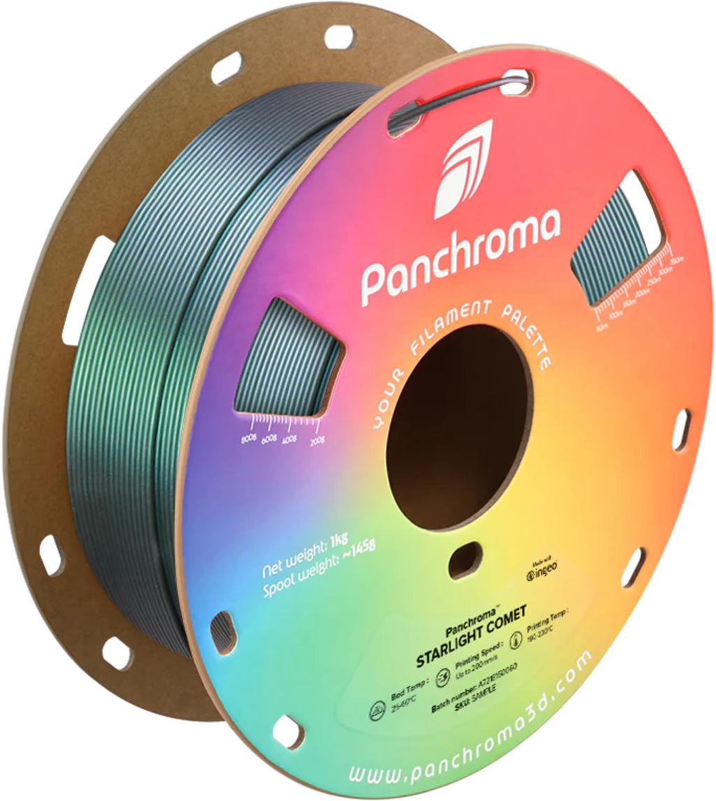Polymaker  Panchroma™ PLA Starlight Comet, 1,75 mm / 1000 g    Das Funkeln der Sterne in Comet
