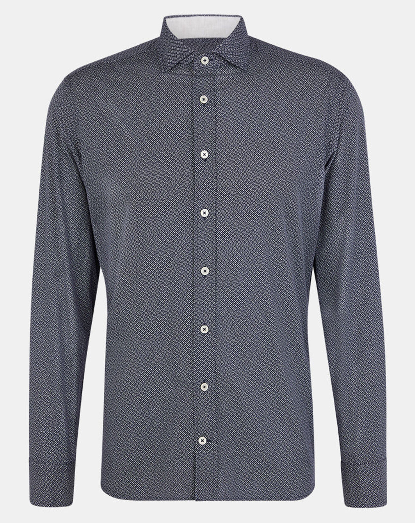 Hackett London Chemise Slim Fit à imprimé fantaisie bleu foncé