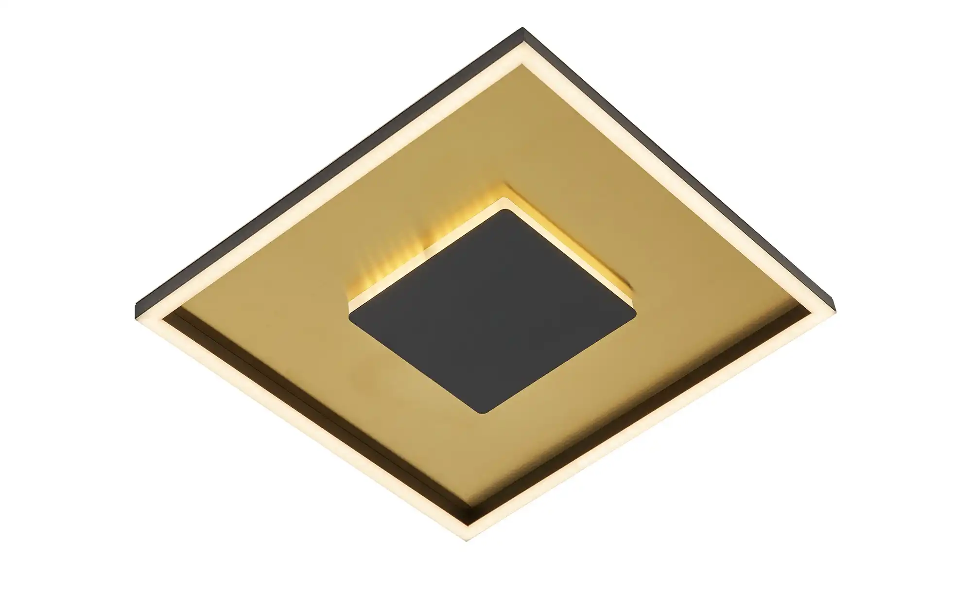 KHG LED-Deckenleuchte, schwarz/goldfarben