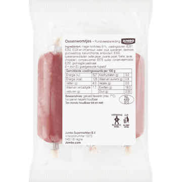 Jumbo Ossenworst 3 Stuks