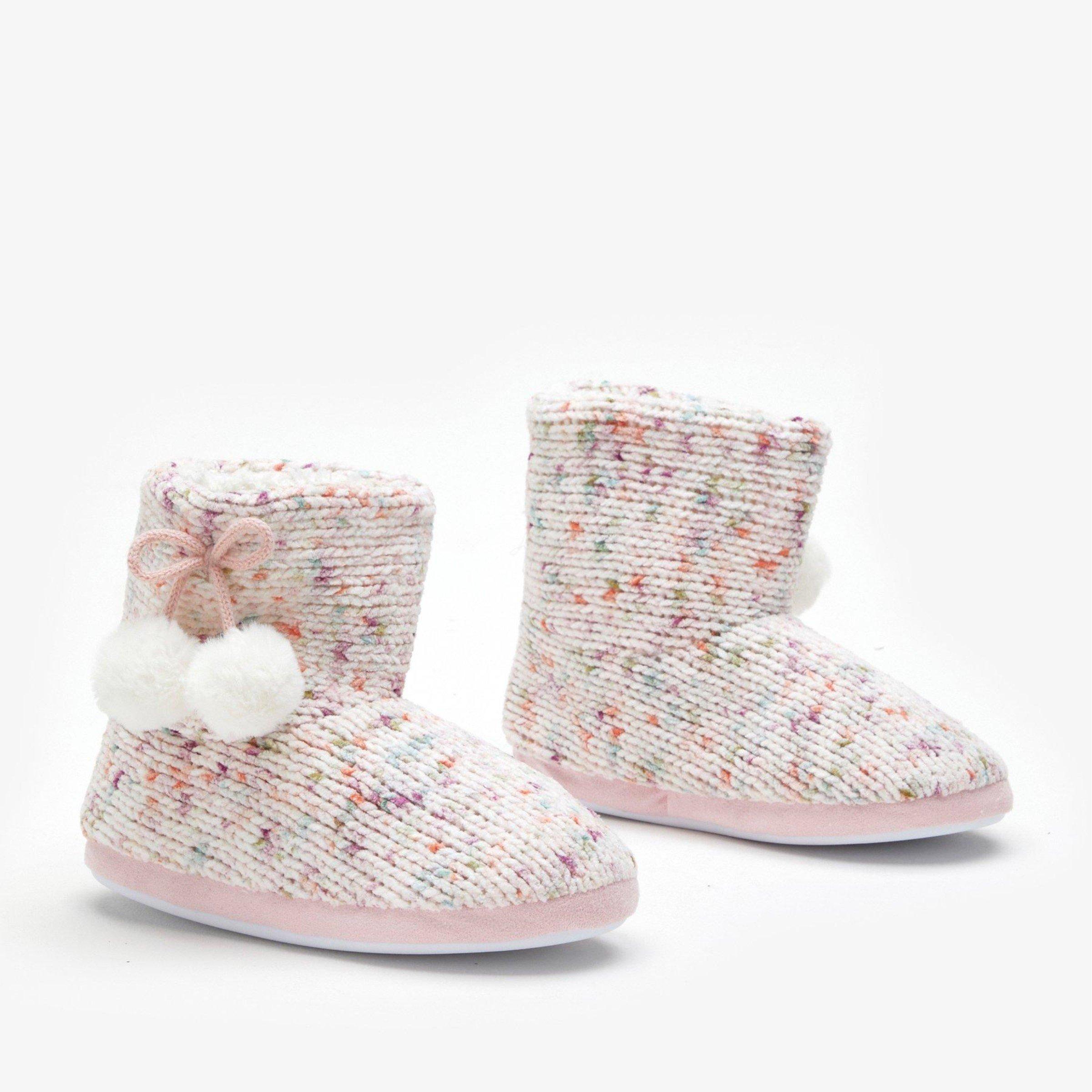Be You Girls Pom Pom Knitted Booties