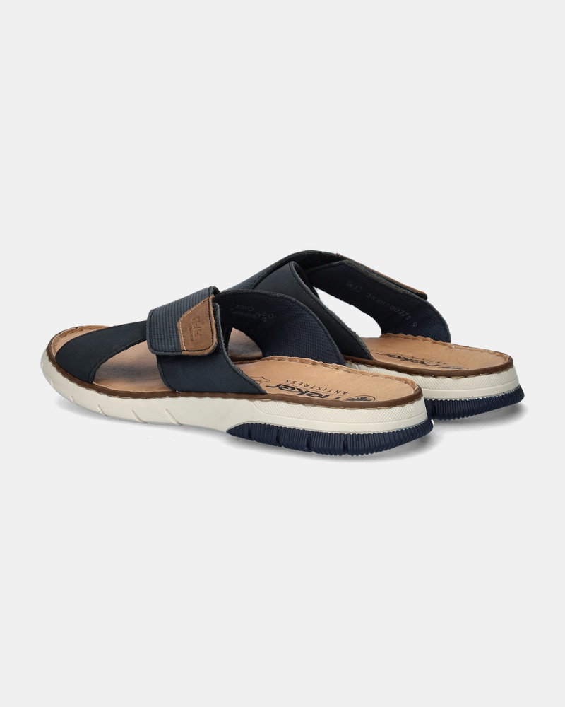 Rieker Slippers  - blauw
