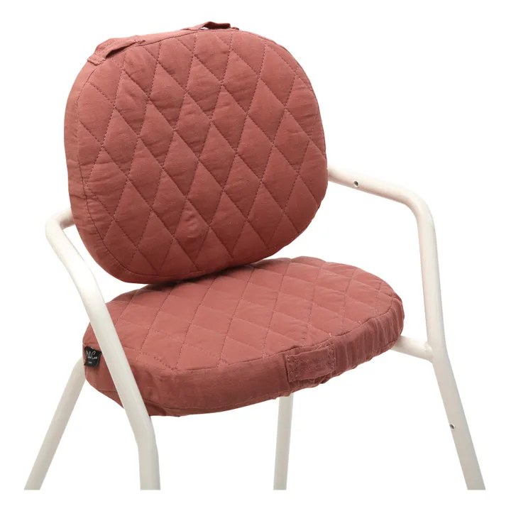 Charlie Crane Coussin Tibu en coton biologique | Bois de rose