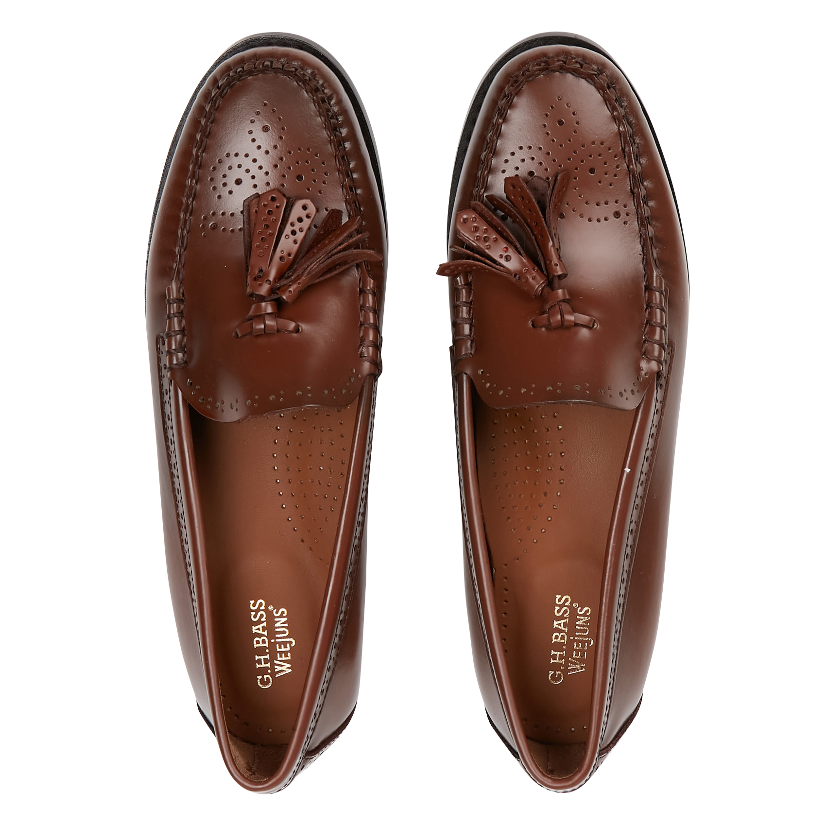Mocassins en cuir lisse | Marron