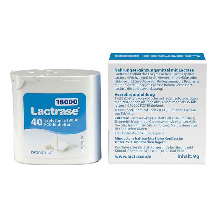 Lactrase 18.000 FCC Tabletten im Spender, 40 St