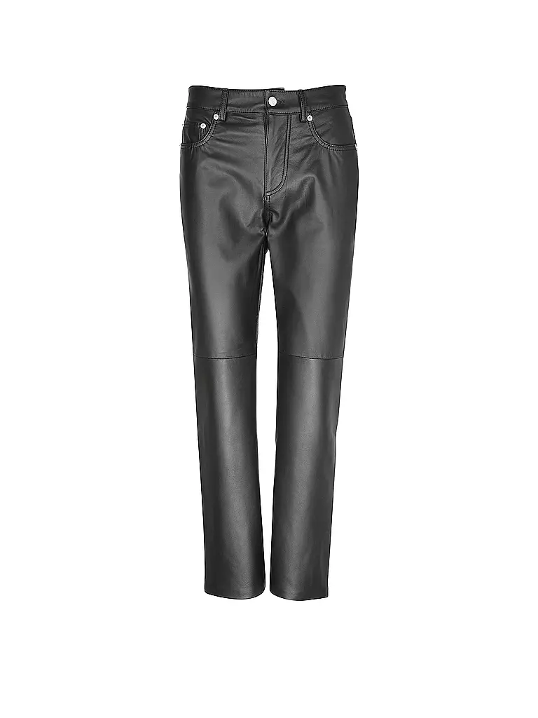 OFFICINE GENERALE Lederhose NAOMI schwarz