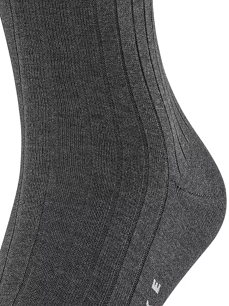 FALKE Socken MILANO anthracite melange grau