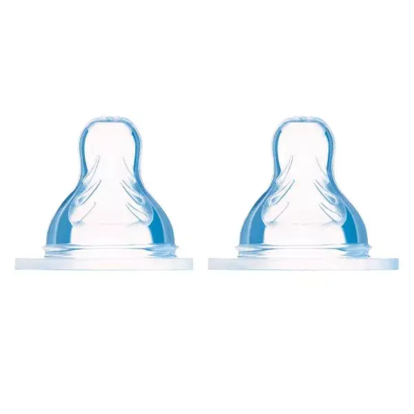 Acessórios para mamadeira MAM: Bico de silicone +4m Fluxo 3 Rápido (2 unidades)